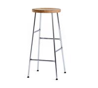HAY Tabouret de bar Cornet 75 cm Oiled oak-chrome