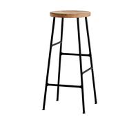 HAY Tabouret de bar Cornet 75 cm Oiled oak-soft black