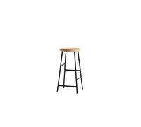 HAY - Tabouret de bar Cornet Low H 65 cm, chêne huilé / noir