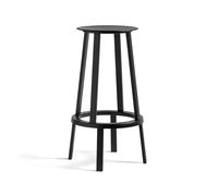 HAY Tabouret de bar Revolver Stool - Hauteur 76 cm - noir