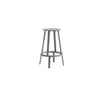 HAY Tabouret de bar Revolver Stool - gris - Hauteur 65 cm