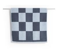 HAY Tapis de salle de bain Check 50x90 cm Steel blue