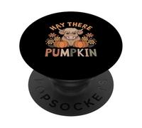 Hay There Citrouille Vache Highland Automne Thanksgiving PopSockets PopGrip Adhésif