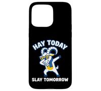 Hay Today Slay Tomorrow Chevre Dab Humour Coque pour iPhone 15 Pro Max