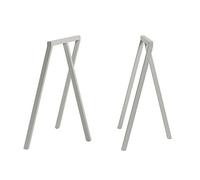 HAY Tréteaux de Table Acier Gris Hauteur 72 cm Profondeur 37 cm Longueur 64,5 cm 101653