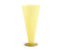 HAY Vase Conical Yellow-lime green. large