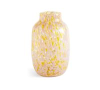 HAY Vase Splash Round L 30 cm Light pink-yellow