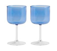 HAY Verre à vin Tint 25 cl Lot de 2 Bleu-transparent