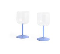 HAY Verre à vin Tint 25 cl Lot de 2 Clear-jade light blue