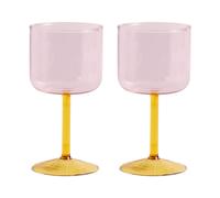 HAY Verre à vin Tint 25 cl Lot de 2 Rose-jaune