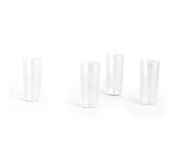 HAY Set de 4 verres Angle haut clair HxØ 13x6cm