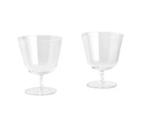 HAY Verres à boire Curve Stem lot de 2 Clear
