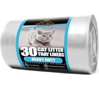 Haya Home Eco 30 XL Sacs en plastique résistant aux rayures pour bac à litière pour chat 100 % recyclé respectueux de l'environnement