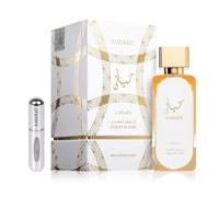 Hayaati Gold Elixir Parfum arabe longue durée 100 ml Eau de parfum unisexe importé de Dubaï, avec atomiseur rechargeable 5 ml, parfum de luxe avec ambre et vanille (Gold Elixir)