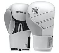 Hayabusa S4 Gants de Boxe en Cuir pour Femmes et Hommes - Blanc, 16 oz