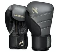 Hayabusa T3 Gants de Boxe Hayabusa T3 Gants de Boxe pour Homme et Femme, Protection Poignets et articulations, Fermeture Velcro Double X, Rembourrage en Mousse 5 Couches - Charbon/Noir, 396,9 g