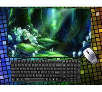 Hayao Miyazaki Princess Mononoke Large Mouse Pad 60cmx35cm anime charactors San Ashitaka Wolf mousepad Desk Pad Table Play Mat (23)