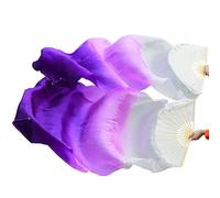 Hayaww 1 Paire Longs Fan De Danse Ventre Éventail D'Éventail De Danse Du Des Voiles D'Éventail Long Éventail De Danse Belly Dance Fan,1.8 m,Pour Les Grands Spectacles,Le Divertissement,La Danse