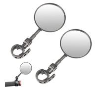 Hayaww 2 pcs 10 cm Miroirs De Vélo Rétroviseur vélo Rétroviseurs Sécurité Convexes en Acrylique 360° Réglable pour Guidon 15-35 mm Vélo Vue Arrière Miroirs Miroir Convexe pour Route Montagne