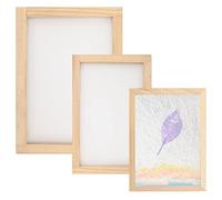 Hayaww 3 Pcs Tamis et Cadre de Création Artisanale en 3 Tailles pour Bricolage en Bois