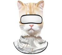 Hayaww Cagoule Ski avec Oreilles 3D Ski Balaclava Masque avec Oreilles Balaclava Visage Animal Masques d'animaux pour Festivals Musique Raves Halloween (FR/ES, Numérique, 30, 31, A)