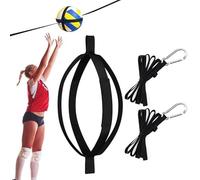 Hayaww Entraînement De Volley-Ball Appareil D'entraînement Aid avec Cordons Spike Trainer Ceinture de Volleyball Volleyball Kick Traine Ceinture Elastique Réglable Bande Résistance (Noir)