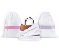 Hayden Hill Sacs à Poussière en Coton Bio pour Sacs à Main - Lot de 3 Grand Format - Rangement Sac à Main et Chaussures - Certifié Neutre en Carbone