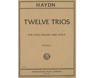 Haydn, Franz Joseph - Twelve Trios, Volume 1 - Two Violins and Viola - edited by Waldo Lyman