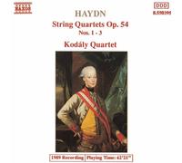 Quatuor Kodaly – Haydn : Quatuors à cordes Op. 54 Nos 1-3 – CD – NAXOS