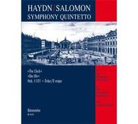 Haydn Joseph Symphonie Hob.1:101 Horloge Version Quintette - Conducteur Et Parties
