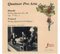 Haydn: Quatuor À Cordes Op77, N°1; Franck : Quatuor À Cordes