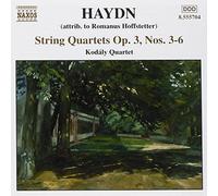 Haydn : Quatuors à cordes op. 3 n° 3, 4, 5, 6