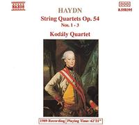Haydn – Quatuors à cordes Op. 54, n° 1, 2 et 3 – NAXOS
