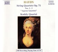 Haydn : Quatuors à cordes Op. 71 n° 1, 2 et 3