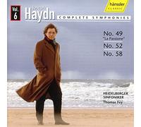 Haydn : Symphonies N° 49, 52, 58. Fey