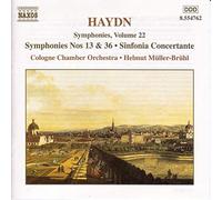 Haydn : Symphonies Vol. 22 Nos 13, 36 + sinfonia concertante