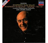 Solti / LPO – Haydn : Symphonies 96 « Miracle » & 101 « L'horloge »