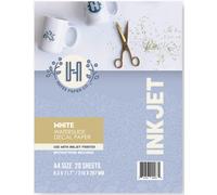 Hayes Paper Waterslide Decal Paper INKJET WHITE 20 feuilles de papier de transfert pour toboggan aquatique de qualit suprieure, blanc brillant,