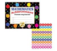 Hayes School Publishing Va811 mathématiques 4 Stick-to-it Award certificat, 8-1/5,1 x 27,9 cm Dimension, 0,6 cm de hauteur, 21,6 cm de large, 27,9 cm de long (lot de 30)
