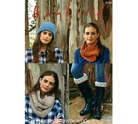 Hayfield 8184 Patron de tricot en tweed épais pour couvre-jambes, chapeaux et bottes