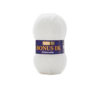 Hayfield - Laine pour Tricot Double Bonus DK - 100 g, Fil, Blanc, 19 x 9 x 9 cm