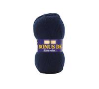 Hayfield - Laine pour Tricot Double Bonus DK - 100 g, Fil, Bleu Marine, 19 x 9 x 9 cm