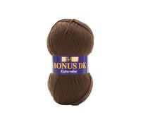 Hayfield - Laine pour Tricot Double Bonus DK - 100 g, Fil, Chocolat, 19 x 9 x 9 cm