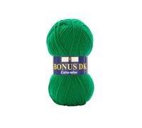 Hayfield - Laine pour Tricot Double Bonus DK - 100 g, Fil, eméraude, 19 x 9 x 9 cm
