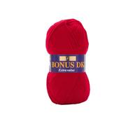 Hayfield - Laine pour Tricot Double Bonus DK - 100 g, Fil, Rouge signalisation, 19 x 9 x 9 cm