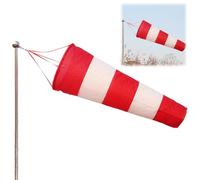 HAYGEM Réflexion Rouge et Blanche D'indicateurs de Direction, Résistant aux UV, Imperméable et Coupe Vent Multifonctionnel Manche à Air Aviation, Multifonctionnel Force du Vent Drapeau de Carpe