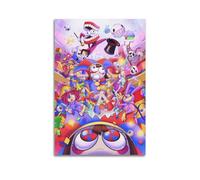 HAYGTRE The Amazing Digital Circus Poster artistique sur toile pour décoration de chambre à coucher, sans cadre, 20 x 30 cm