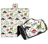 Hayisugal Couverture de pique-nique sans sable - Imperméable - Lavable - Portable - Douce - Pour la plage, le pique-nique, la randonnée, les voyages, les dinosaures - 200 x 200 cm