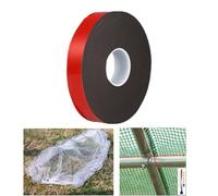 HayLEa Ruban adhésif Mousse Thermique Anti-Chaleur pour Arceau Serre de Jardin pour Tunnel (2mm d'épaisseur, Longueur 25m, Largeur 5cm)