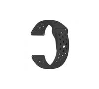 Haylou L5 Strap with Holes, Dual Color Silicone, Black Dark Gray